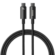 Заредете изображение във визуализатора на галерията – BASEUS cable Type C to Type C PD240W Power Delivery Superior Series Fast Charging CAWJ040001 1m black
