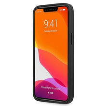 Заредете изображение във визуализатора на галерията – Karl Lagerfeld KLHCP13LPKMK iPhone 13 Pro / 13 6,1" czarny/black hardcase Leather Ikonik Karl`s Head Metal
