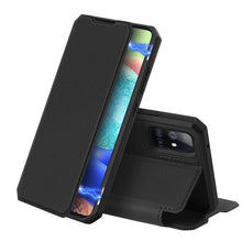 Заредете изображение във визуализатора на галерията – DUX DUCIS Skin X Bookcase type case for Samsung Galaxy A71 5G black
