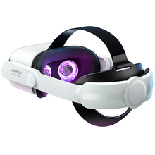 Заредете изображение във визуализатора на галерията – Joyroom strap Oculus Quest 2 adjustable elastic band white (JR-QS1)
