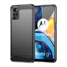Заредете изображение във визуализатора на галерията – Carbon Case for Motorola Moto E32 flexible silicone carbon cover black
