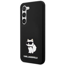 Заредете изображение във визуализатора на галерията – Karl Lagerfeld Silicone Choupette case for Samsung Galaxy S24 - black
