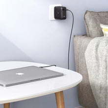 Заредете изображение във визуализатора на галерията – Ugreen fast charger PPS 65W USB / 3x USB Type C QC 3.0 Power Delivery SCP FCP AFC (gallium nitride) black (CD224 70774)
