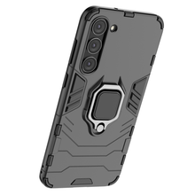 Заредете изображение във визуализатора на галерията – Ring Armor case for Samsung Galaxy S23+ armored cover magnetic holder ring black
