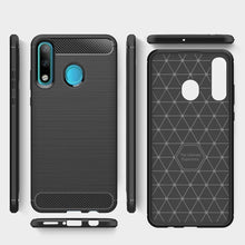 Заредете изображение във визуализатора на галерията – Carbon Case Flexible Cover TPU Case for Huawei P30 Lite blue
