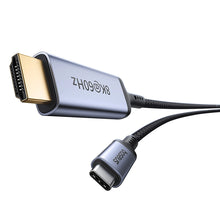 Заредете изображение във визуализатора на галерията – Baseus BS-OH064 8K 60Hz USB-C - HDMI cable 1.5m - black
