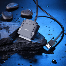 Заредете изображение във визуализатора на галерията – Ugreen adapter cable for 2.5'' / 3.5'' drive (USB-A 3.0 - SATA) black (CR108)
