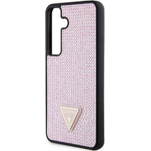 Заредете изображение във визуализатора на галерията – Guess Rhinestone Triangle case for Samsung Galaxy S24 - pink
