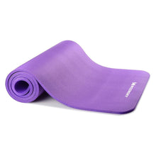 Заредете изображение във визуализатора на галерията – Wozinsky exercise mat 181 x 63 x 0.9 cm thick gymnastic yoga mat purple
