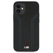Заредете изображение във визуализатора на галерията – Etui BMW BMHCP12SDLBK iPhone 12 mini 5,4" czarny/black hardcase M Collection Blue Lines
