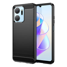 Заредете изображение във визуализатора на галерията – Carbon Case case for Honor Play 40 Plus / Honor X7a flexible silicone carbon cover black
