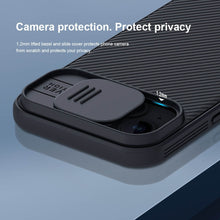 Заредете изображение във визуализатора на галерията – Nillkin CamShield Pro PC+TPU Case for Iphone 15 blue
