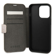 Заредете изображение във визуализатора на галерията – Guess GUBKP13L4GDPI iPhone 13 Pro / 13 6.1" pink/pink book 4G Stripe
