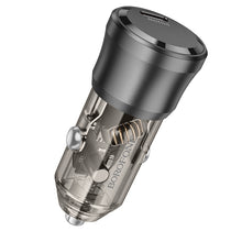 Заредете изображение във визуализатора на галерията – Borofone Car charger BZ24 Clever - Type C - QC 3.0 PD 20W black
