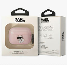 Заредете изображение във визуализатора на галерията – Karl Lagerfeld KLAPHNCHTCP Airpods Pro cover pink/pink Ikonik Choupette
