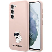 Заредете изображение във визуализатора на галерията – Karl Lagerfeld KLHCS23MSNCHBCP S23+ S916 hardcase pink/pink Silicone Choupette
