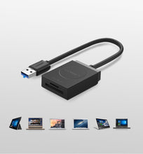 Заредете изображение във визуализатора на галерията – Ugreen SD / micro SD card reader to USB 3.0 black (20250)
