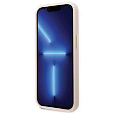 Заредете изображение във визуализатора на галерията – Guess GUHMP14SU4GPRP iPhone 14 6.1" pink/pink hard case 4G Logo Plate MagSafe

