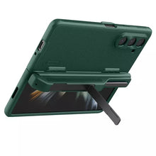 Заредете изображение във визуализатора на галерията – Nillkin Super Frosted Shield Fold Case for Samsung Galaxy Z Fold 5 5G green (pen holder)
