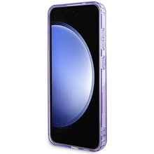 Заредете изображение във визуализатора на галерията – Guess IML Flowers Wreath MagSafe case for Samsung Galaxy S24+ - purple
