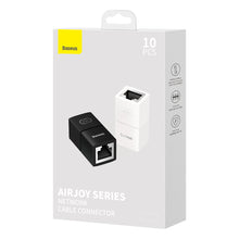 Заредете изображение във визуализатора на галерията – Network coupler Ethernet RJ-45 cable connector Baseus AirJoy Series 10 pcs - white
