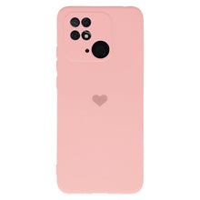 Заредете изображение във визуализатора на галерията – Vennus Silicone Heart Case for Xiaomi Redmi 10C design 1 pink
