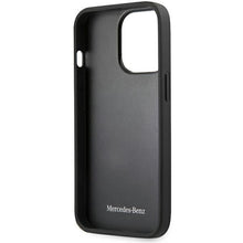 Заредете изображение във визуализатора на галерията – Mercedes MEHCP14LARMBK iPhone 14 Pro 6.1 "black / black hardcase Leather Urban
