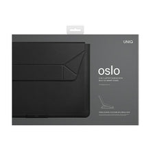 Заредете изображение във визуализатора на галерията – Uniq Oslo laptop Sleeve 14" black/midnight black
