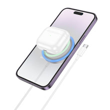Заредете изображение във визуализатора на галерията – HOCO wireless charger compatybile with MagSafe 15W Quick CW53 silver
