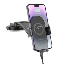 Заредете изображение във визуализатора на галерията – Borofone Car holder BH206 Rusher with induction charging to dashboard black
