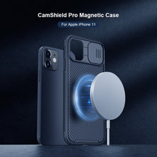Заредете изображение във визуализатора на галерията – Nillkin CamShield Pro Magnetic Case for Iphone 11 black
