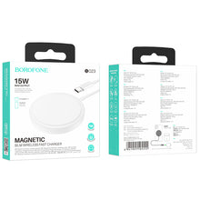 Заредете изображение във визуализатора на галерията – Borofone Wireless induction charger BQ23 Sufficient 15W white
