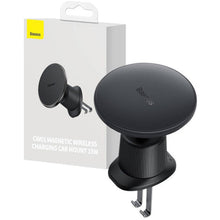 Заредете изображение във визуализатора на галерията – BASEUS car holder to air vent with wilress charging support MagSafe 15W BS-CW01-1 / C40141001111-00
