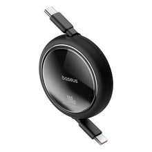Заредете изображение във визуализатора на галерията – Baseus Free2Draw Mini USB-C - USB-C 100W 1m retractable cable - black
