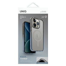 Заредете изображение във визуализатора на галерията – Uniq Combat Duo Magclick Charging case for iPhone 15 Pro - blue-gray
