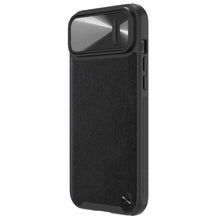 Заредете изображение във визуализатора на галерията – Nillkin CamShield Leather S Case iPhone 14 Plus cover with camera cover black

