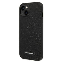 Заредете изображение във визуализатора на галерията – Original faceplate case karl lagerfeld klhcp14sg2elk за iphone 14 (solid glitter plaque logo / black)
