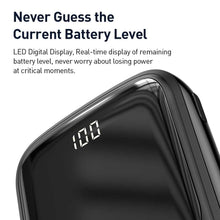 Заредете изображение във визуализатора на галерията – Power bank baseus qpow - 10 000mah lcd quick charge pd15w with cable to type c black ppqd-a01 - TopMag
