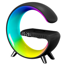 Заредете изображение във визуализатора на галерията – Multifunctional LED RGB lamp with speaker, induction charger, digital clock, alarm clock, bluetooth
