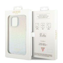 Заредете изображение във визуализатора на галерията – Original faceplate case GUESS GUHCP13XHDECMI for iPhone 13 Pro Max (IML Faceted Mirror / disco iridescent)
