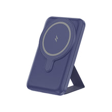Заредете изображение във визуализатора на галерията – Amazing Thing Power bank Thunder Pro Stand 5000mAh TPM5KSBU - Type C - magnetic with induction charger blue
