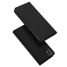 Заредете изображение във визуализатора на галерията – Dux Ducis Skin Pro Case For Xiaomi Redmi Note 11E /Redmi 10 5G / Redmi 10 Prime+ 5G / Poco M4 5G Cover Flip Card Wallet Stand Black
