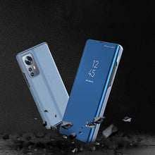 Заредете изображение във визуализатора на галерията – Clear View Case cover for Xiaomi 12 Lite blue flip cover
