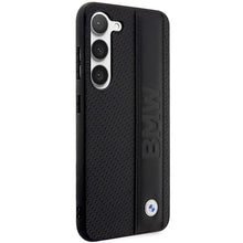 Заредете изображение във визуализатора на галерията – Original faceplate case BMW BMHCS23M22RDPK for SAMSUNG S23 Plus (Textured and Big Logo Stripe / black)
