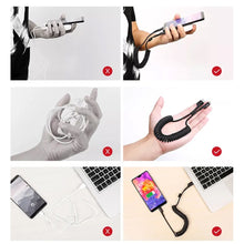 Заредете изображение във визуализатора на галерията – Cable coiled  - USB to Lightning - 2,4A 1 metre black
