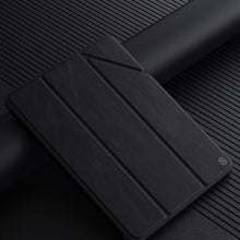 Заредете изображение във визуализатора на галерията – Nillkin Bevel Leather Case for iPad 10.9'' 2022 (10 gen.) smart cover cover with flip stand blue
