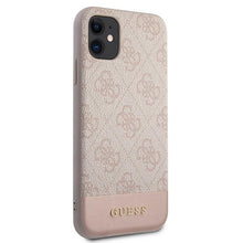 Заредете изображение във визуализатора на галерията – Original Case GUESS - 4G Stripe Collection GUHCN61G4GLPI - IPhone 11/Xr Pink
