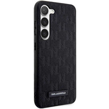 Заредете изображение във визуализатора на галерията – Karl Lagerfeld KLHCS23MSAKLHPK S23+ S916 hardcase black/black Saffiano Mono Metal Logo
