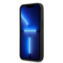 Заредете изображение във визуализатора на галерията – Ferrari FEHMSIP14MBK iPhone 14 Plus 6.7" black/black hardcase Silicone Metal Logo Magsafe

