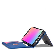 Заредете изображение във визуализатора на галерията – Magnet Card Case for Samsung Galaxy A23 5G flip cover wallet stand blue
